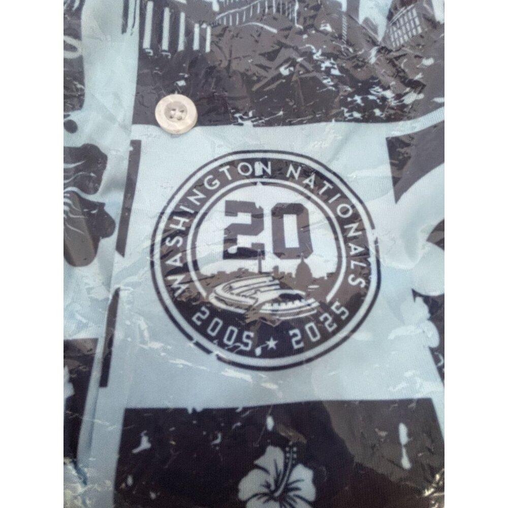 Washington Nationals 20th Anniversary Hawaiian Shirt 2XL Baseball Kona Big Wave - Picture 6 of 11